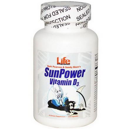 Life Enhancement, SunPower Vitamin D3, 120 Capsules