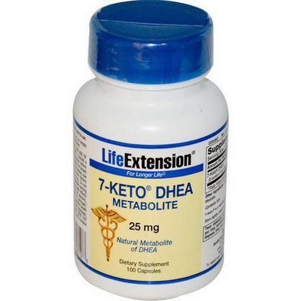 Life Extension, 7-Keto DHEA, Metabolite, 25mg, 100 Capsules