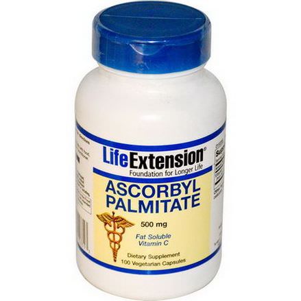 Life Extension, Ascorbyl Palmitate, 500mg, 100 Veggie Caps