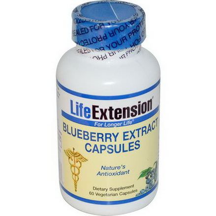 Life Extension, Blueberry Extract Capsules, 60 Veggie Caps