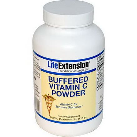 Life Extension, Buffered Vitamin C Powder 454g