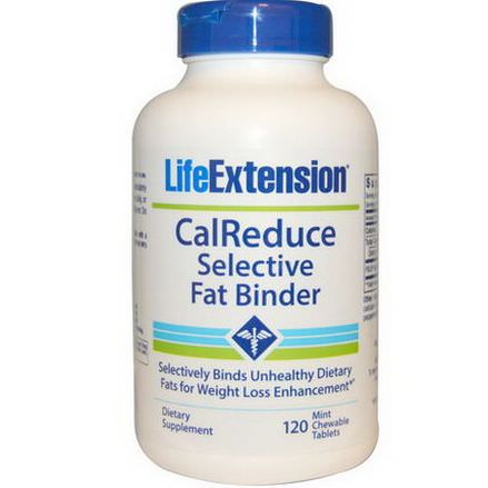 Life Extension, CalReduce Selective Fat Binder, 120 Mint Chewable Tablets