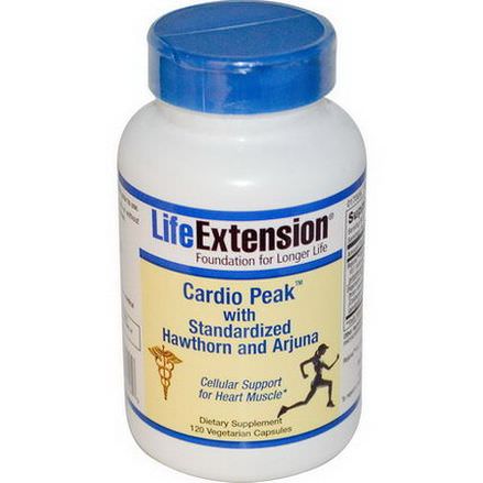 Life Extension, Cardio Peak with Standardized Hawthorn and Arjuna, 120 Veggie Caps