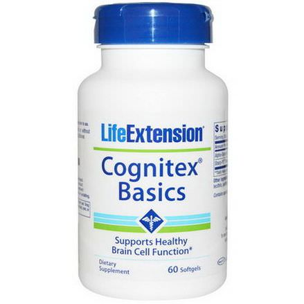 Life Extension, Cognitex Basics, 60 Softgels