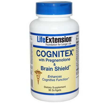 Life Extension, Cognitex with Pregnenolone&Brain Shield, 90 Softgels
