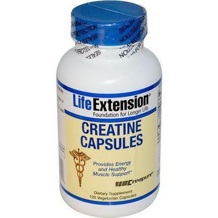 Life Extension, Creatine Capsules, 120 Veggie Caps