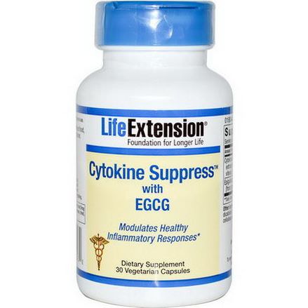 Life Extension, Cytokine Suppress with EGCG, 30 Veggie Caps