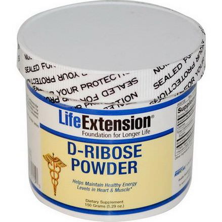 Life Extension, D-Ribose Powder 150g