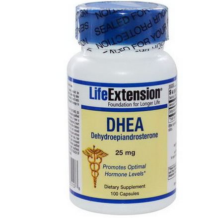 Life Extension Dehydroepiandrosterone, 25mg, 100 Capsules