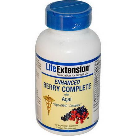 Life Extension, Enhanced Berry Complete, with Acai, 60 Veggie Caps