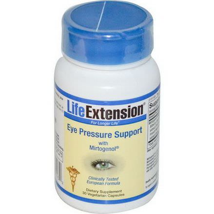 Life Extension, Eye Pressure Support, with Mirtogenol, 30 Veggie Caps