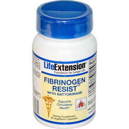 Life Extension, Fibrinogen Resist, with Nattokinase, 30 Veggie Caps