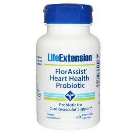 Life Extension, FlorAssist Heart Health Probiotic, 60 Veggie Caps
