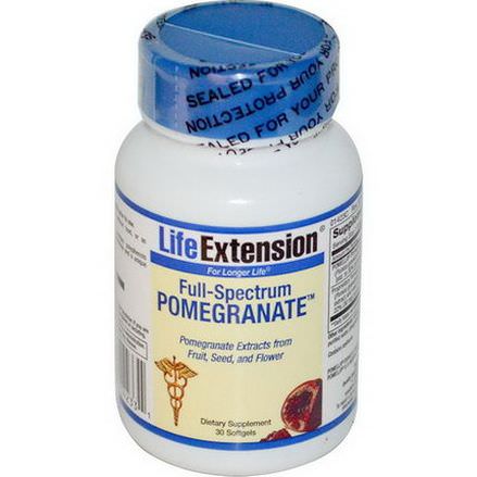 Life Extension, Full-Spectrum Pomegranate, 30 Softgels