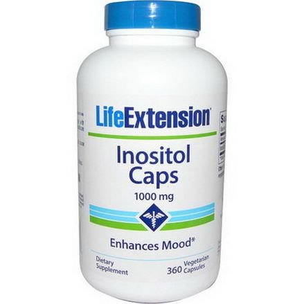 Life Extension, Inositol Caps, 1,000mg, 360 Veggie Caps