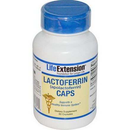 Life Extension, Lactoferrin Caps, 60 Capsules