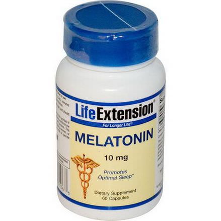 Life Extension, Melatonin, 10mg, 60 Capsules