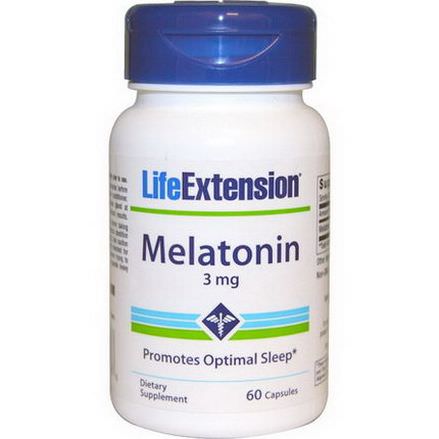 Life Extension, Melatonin, 3mg, 60 Capsules