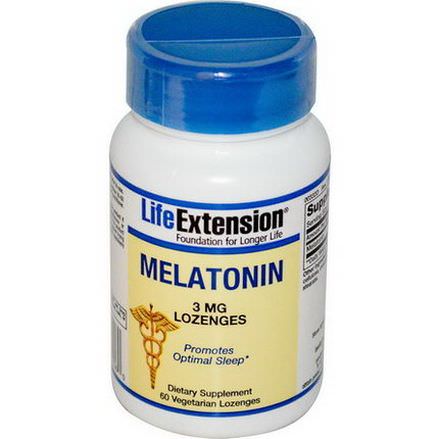 Life Extension, Melatonin, 3mg, 60 Lozenges