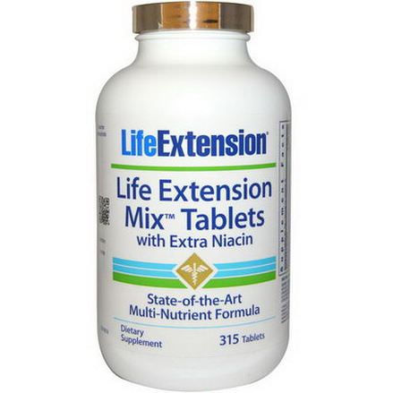 Life Extension, Mix Tablets With Extra Niacin, 315 Tablets