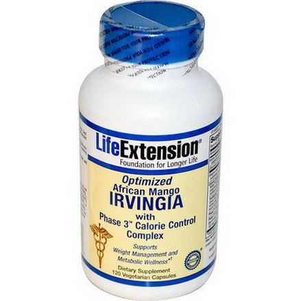 Life Extension, Optimized African Mango Irvingia, 120 Veggie Caps