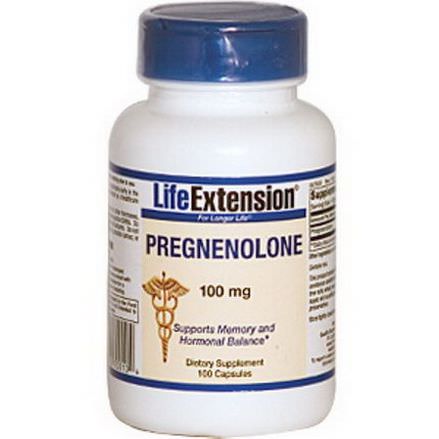 Life Extension, Pregnenolone, 100mg, 100 Capsules