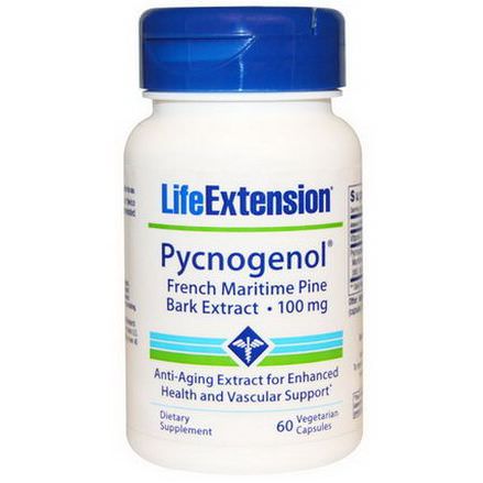 Life Extension, Pycnogenol, French Maritime Pine Bark Extract, 100mg, 60 Veggie Caps