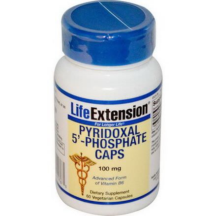 Life Extension, Pyridoxal 5'-Phosphate Caps, 100mg, 60 Veggie Caps