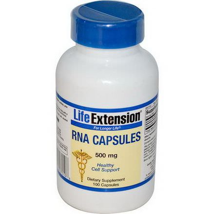 Life Extension, RNA Capsules, 500mg, 100 Capsules