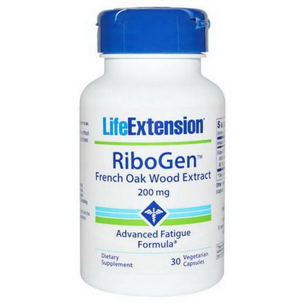 Life Extension, RiboGen French Oak Wood Extract, 200mg, 30 Veggie Caps