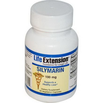Life Extension, Silymarin, 100mg, 50 Veggie Caps