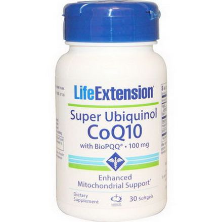 Life Extension, Super Ubiquinol CoQ10, with BioPQQ, 100mg, 30 Softgels