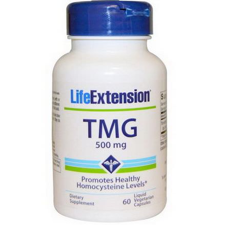 Life Extension, TMG, 500mg, 60 Liquid Veggie Caps