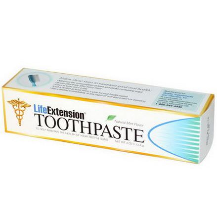 Life Extension, Toothpaste, Natural Mint Flavor 113.4g