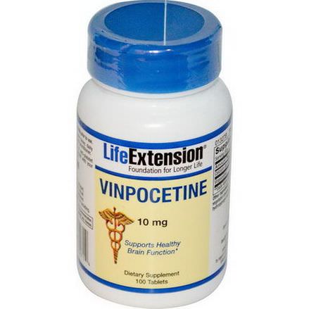 Life Extension, Vinpocetine, 10mg, 100 Tablets