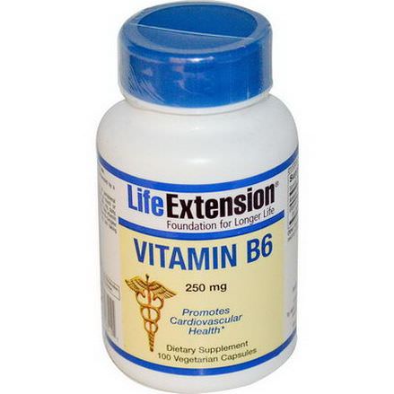 Life Extension, Vitamin B6, 250mg, 100 Veggie Caps