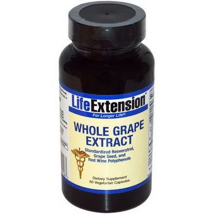 Life Extension, Whole Grape Extract, 60 Veggie Caps