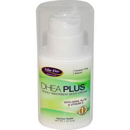 Life Flo Health, DHEA Plus, Highly Absorbent Body Cream 57g