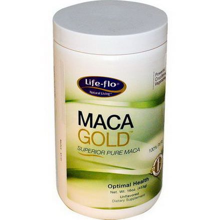 Life Flo Health, Maca Gold, Unflavored 453g