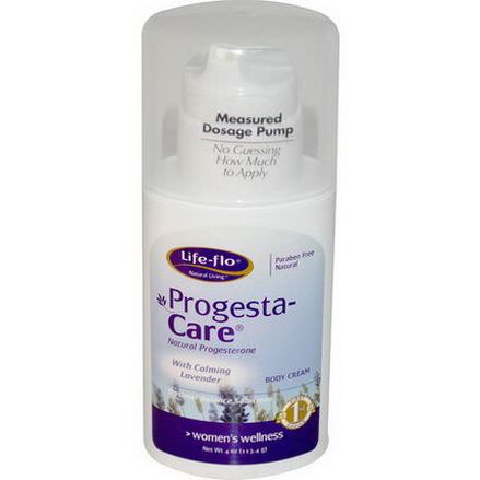 Life Flo Health, Progesta-Care Body Cream, with Calming Lavender 113.4g