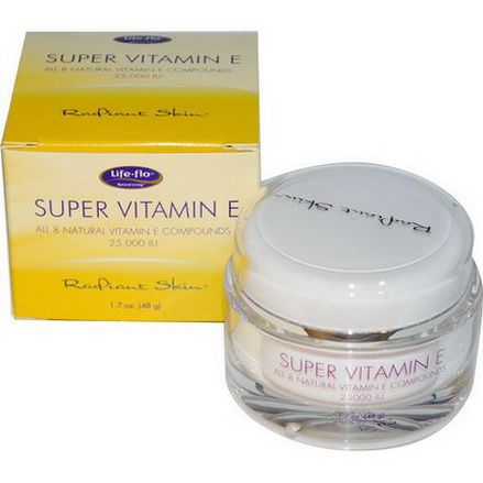 Life Flo Health, Radiant Skin, Super Vitamin E, 25,000 IU 48g