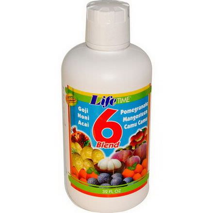 Life Time, 6 Blend Fruit Juice, 32 fl oz