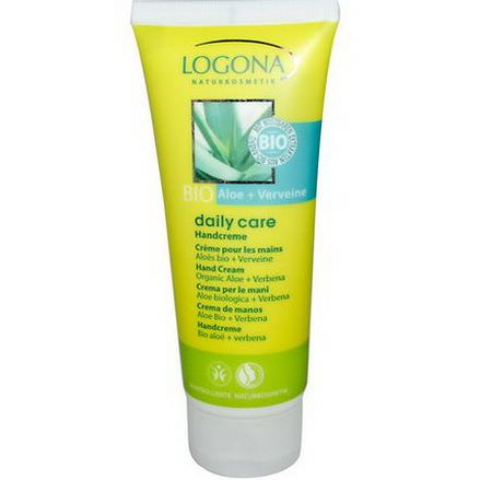 Logona Naturkosmetik, Daily Care, Hand Cream, Organic Aloe Verbena 100ml