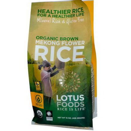 Lotus Foods, Organic Brown Mekong Flower Rice 426g