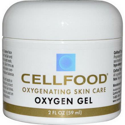 Lumina Health Cellfood, Oxygenating Skin Care, Oxygen Gel 59ml