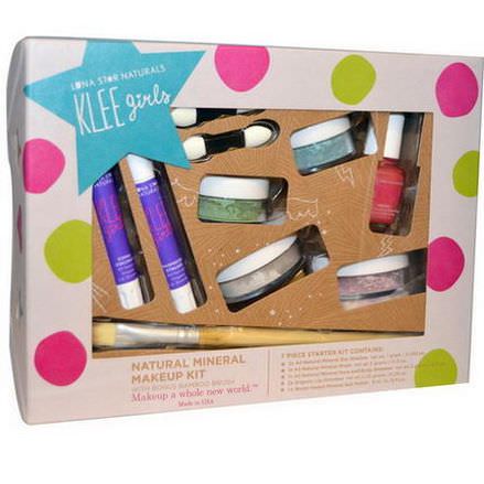 Luna Star Naturals, Klee Girls, Natural Mineral Makeup Kit, Far and Wide, 7 Piece Kit