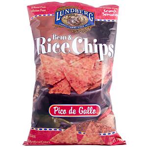 Lundberg, Bean&Rice Chips, Pico De Gallo 170g