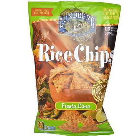 Lundberg, Rice Chips, Fiesta Lime 170g