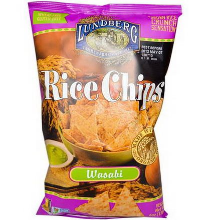 Lundberg, Rice Chips, Wasabi 170g
