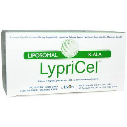 LypriCel, Liposomal R-ALA, 30 Packets 5.7ml Each